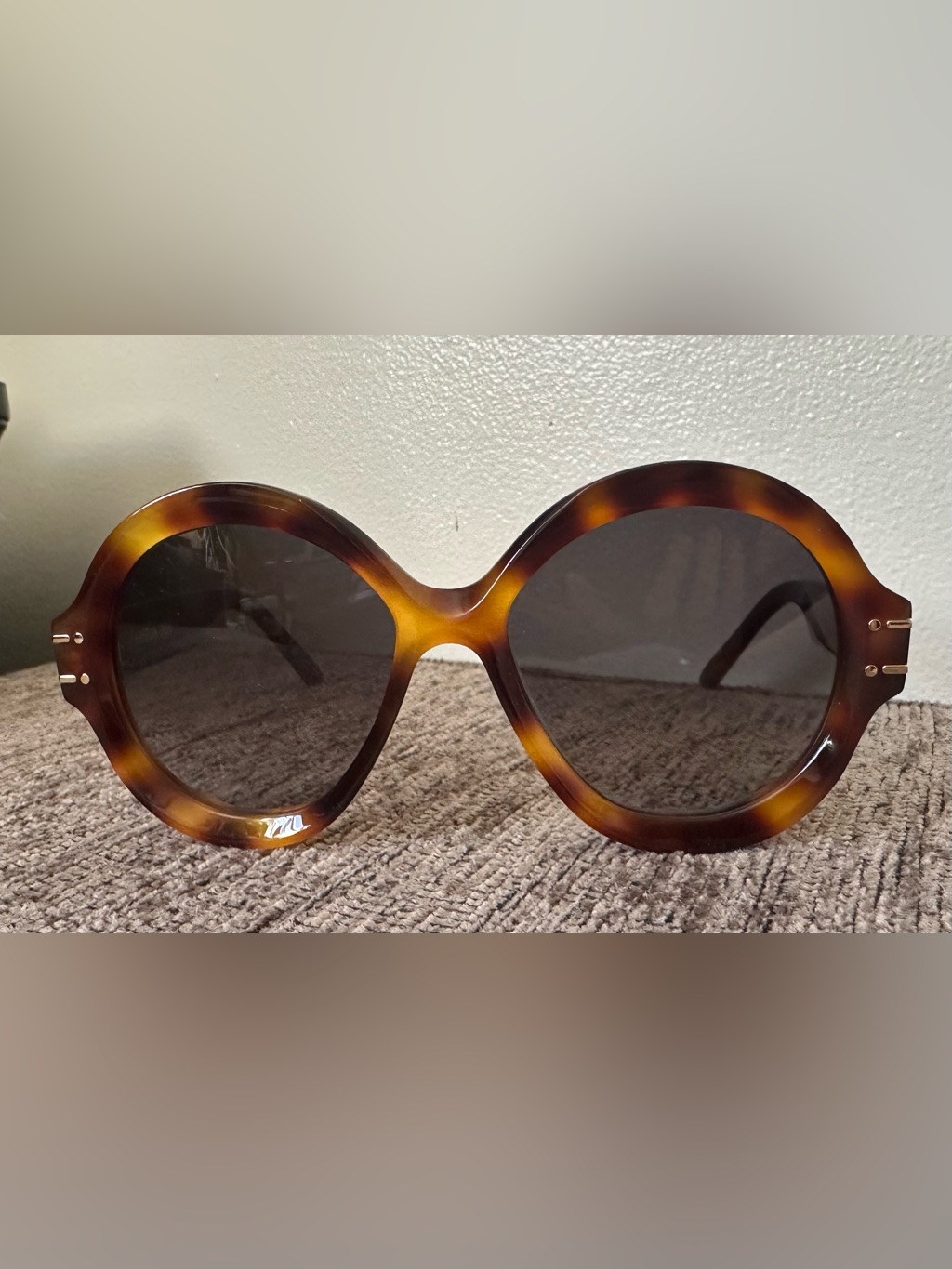 Dior Oversized Tortoiseshell Sunglasses - Brown & Amber